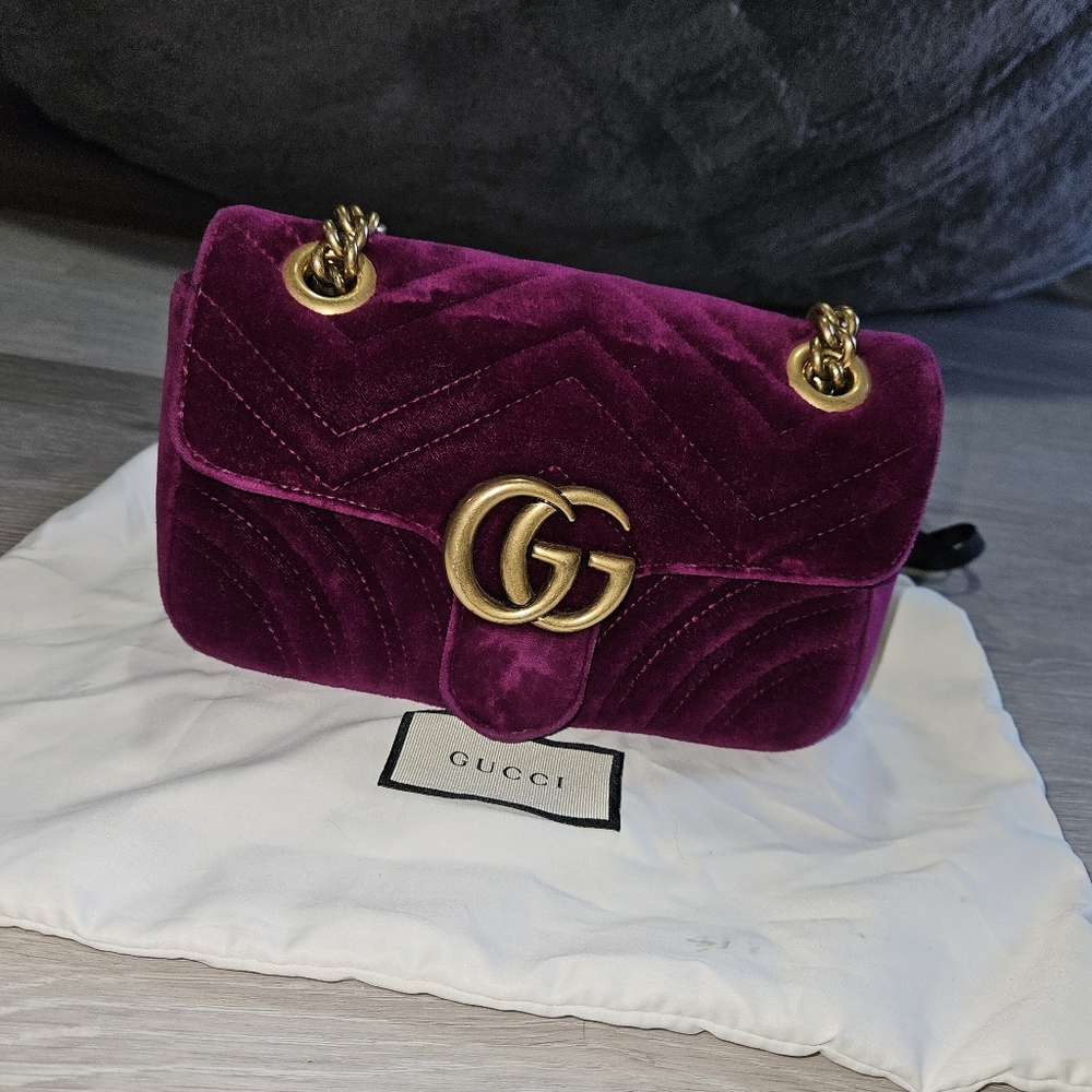 Final Price Drop - Gucci MiniMarmont Velvet Bag - Removing Listing 7/30